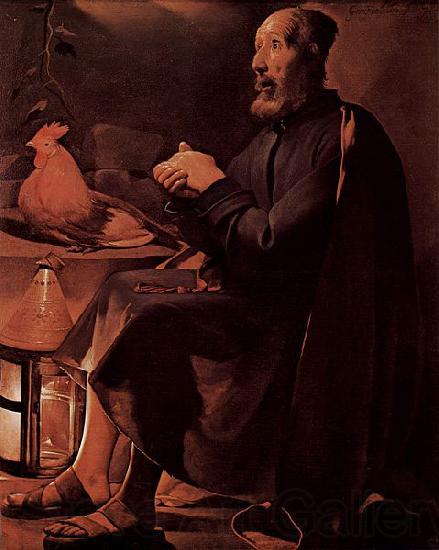 LA TOUR, Georges de Die Reue des Hl. Petrus